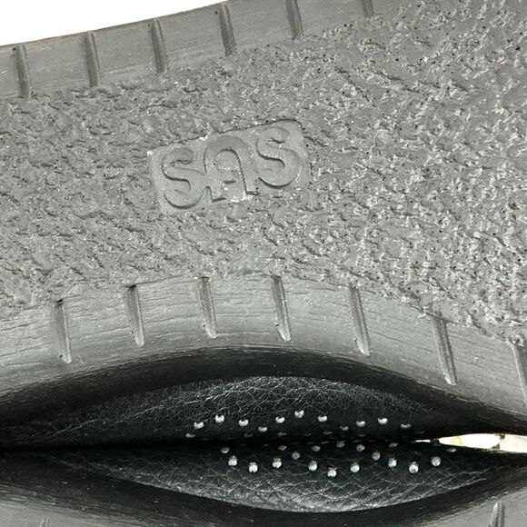 SAS Mens Black Amigo Pebbled Leather Dress Casual Shoes Men’s Size 9 1/2 - Picture 5 of 7